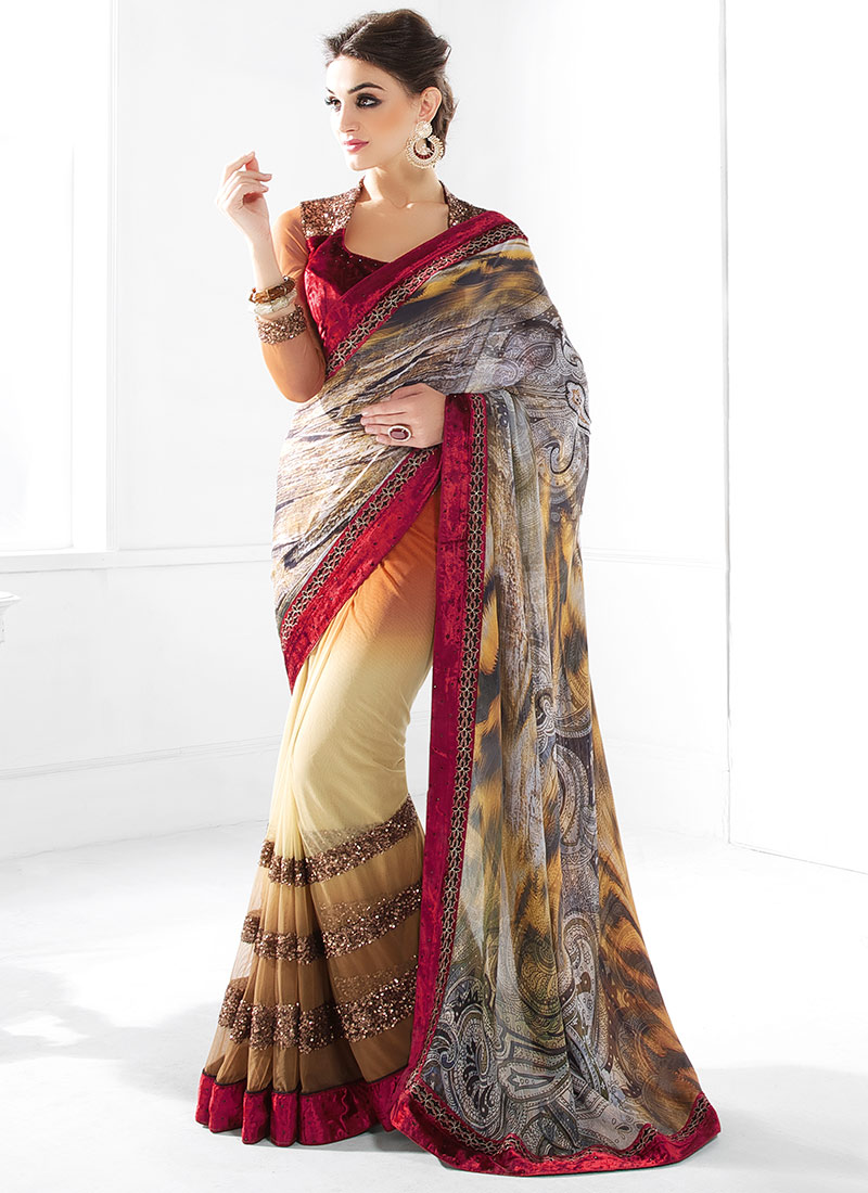 Latest Indian Party Wear Sarees Collection 2015-2016 (15)