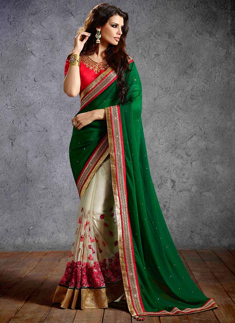 Latest Indian Party Wear Sarees Collection 2015-2016 (18)