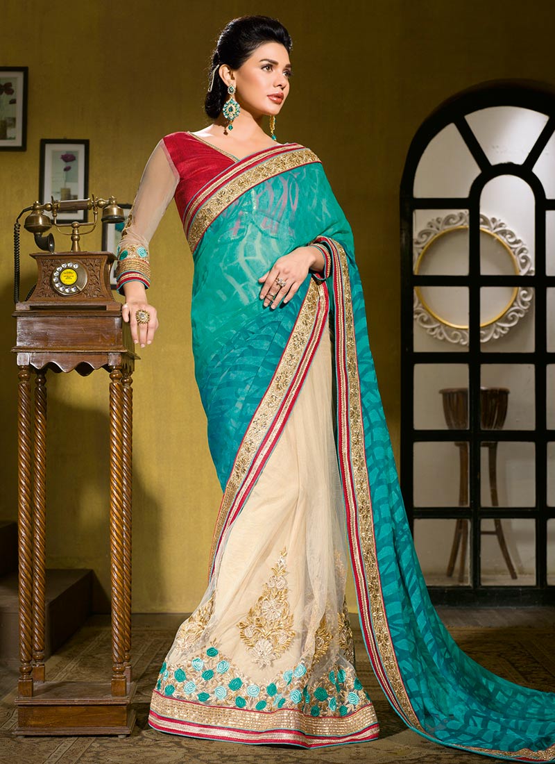 Latest Indian Party Wear Sarees Collection 2015-2016 (26)