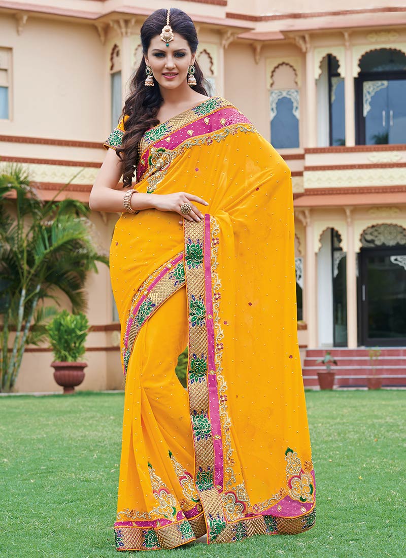 Latest Indian Party Wear Sarees Collection 2015-2016 (29)