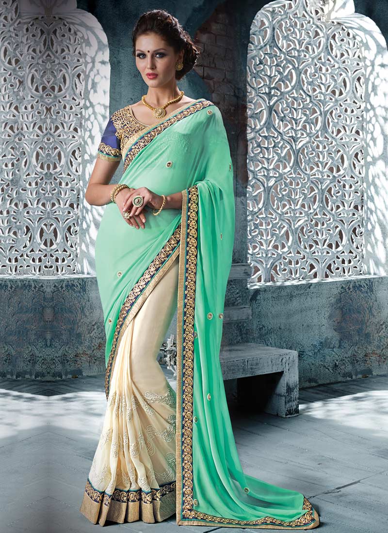 Latest Indian Party Wear Sarees Collection 2015-2016 (8)