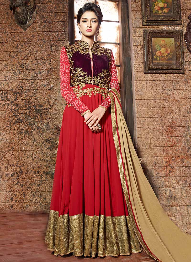 Latest Maxi Style Anarkali Dresses & Frocks Designs 2015-2016 (21)