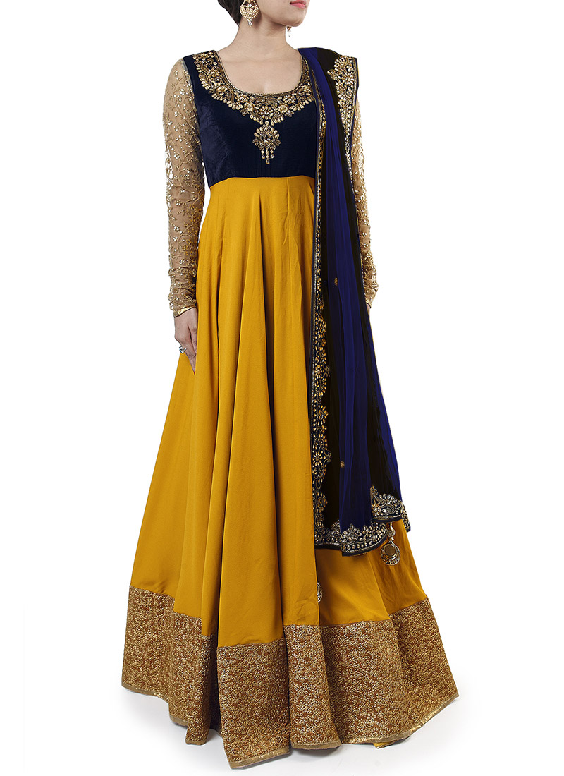 cotton anarkali maxi dress