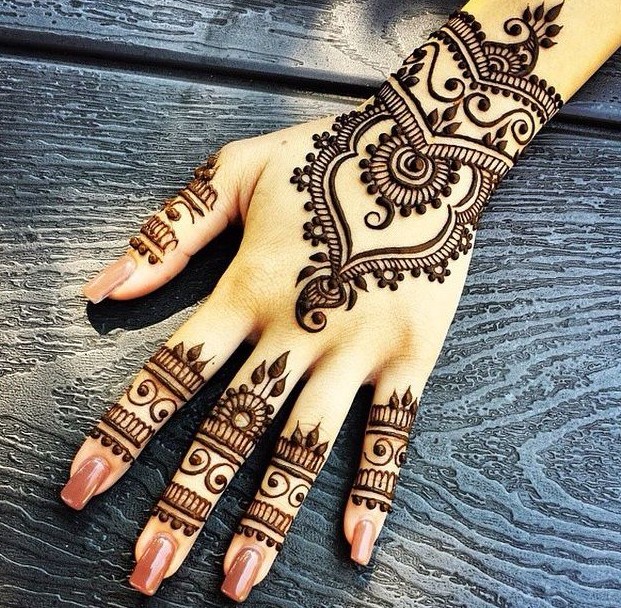 Latest Simple Eid Mehndi Designs Collection 2015-2016 (12)