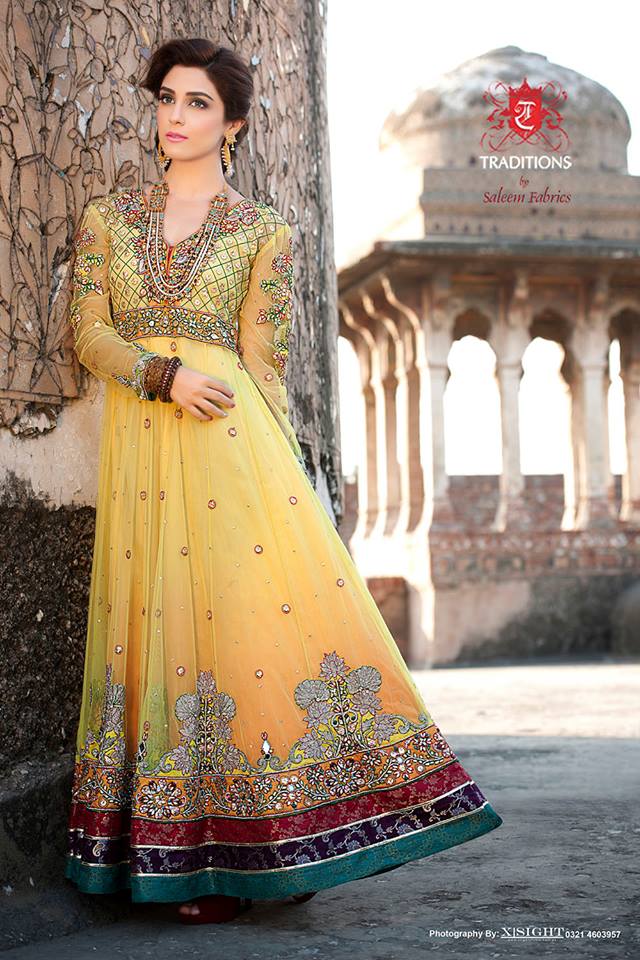 Indian Party Wear Frocks & dresses 2015-2016 (13)