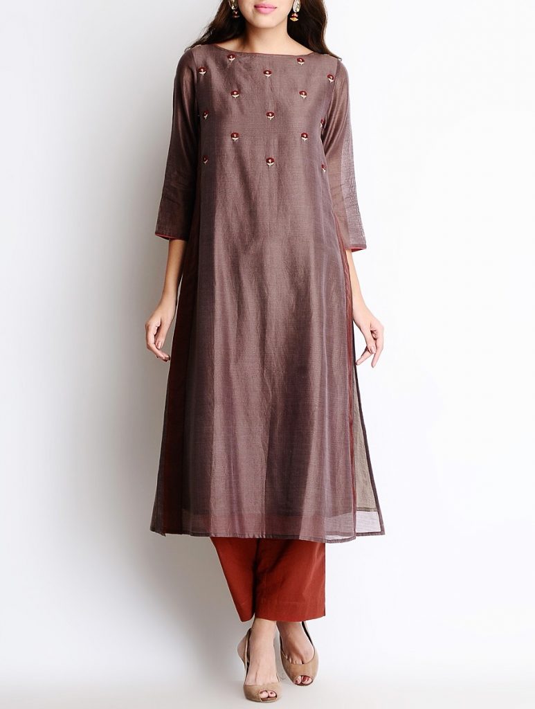 Latest Winter Shirts & Kurtis Designs Collection 2015-2016 (17)