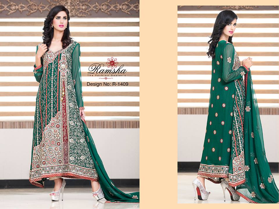 Pakistani Party Wear Frocks & dresses 2015-2016 (10)