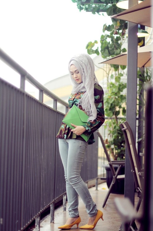 Casual Wear Hijab Styles with Jeans Trends 2016-2017 (24)