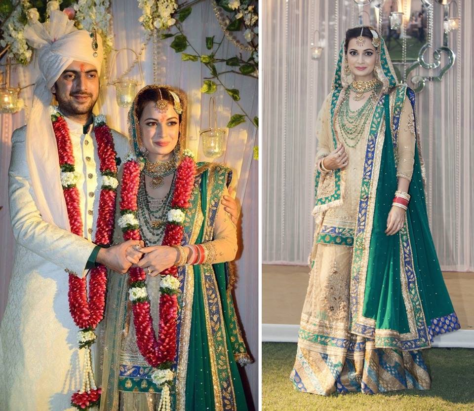 Dia Mirza- Top 10 Famous Indian Celebrity Wedding Dresses Trends (3)