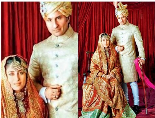 Kareena Kapoor Saif- Top 10 Famous Indian Celebrity Wedding Dresses Trends (5)