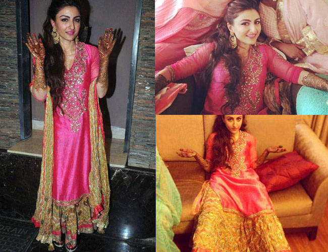 Soha Ali Khan- Top 10 Famous Indian Celebrity Wedding Dresses Trends (6)