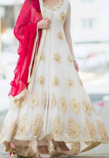 frock with umbrella sleeves