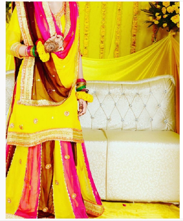 mehndi bridal sharara