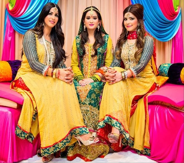 Trends of Mehndi Ghagra Choli Dresses & Frocks Collection 2016-2017 (11)