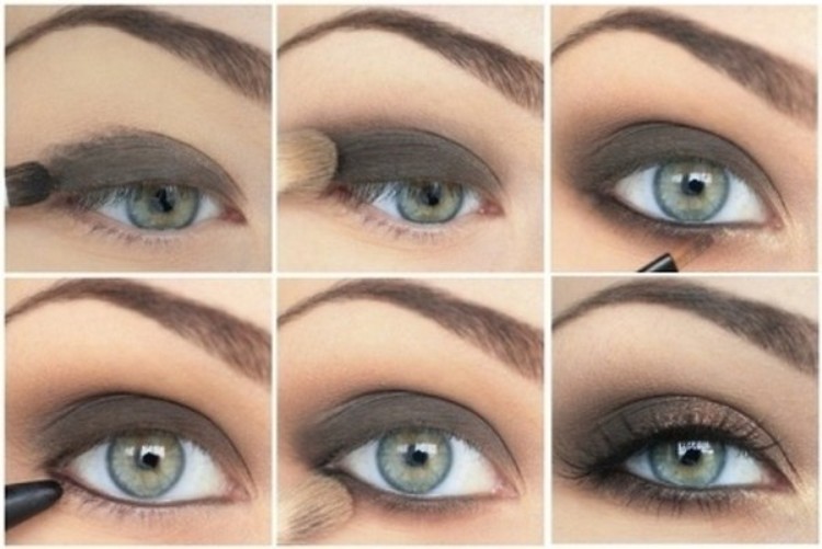Black Smokey Eyes Makeup Tutorial Step by Step (6)