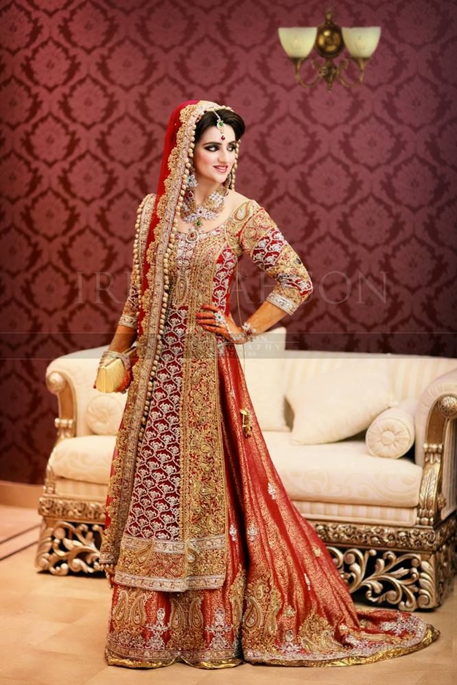 gown style bridal lehenga