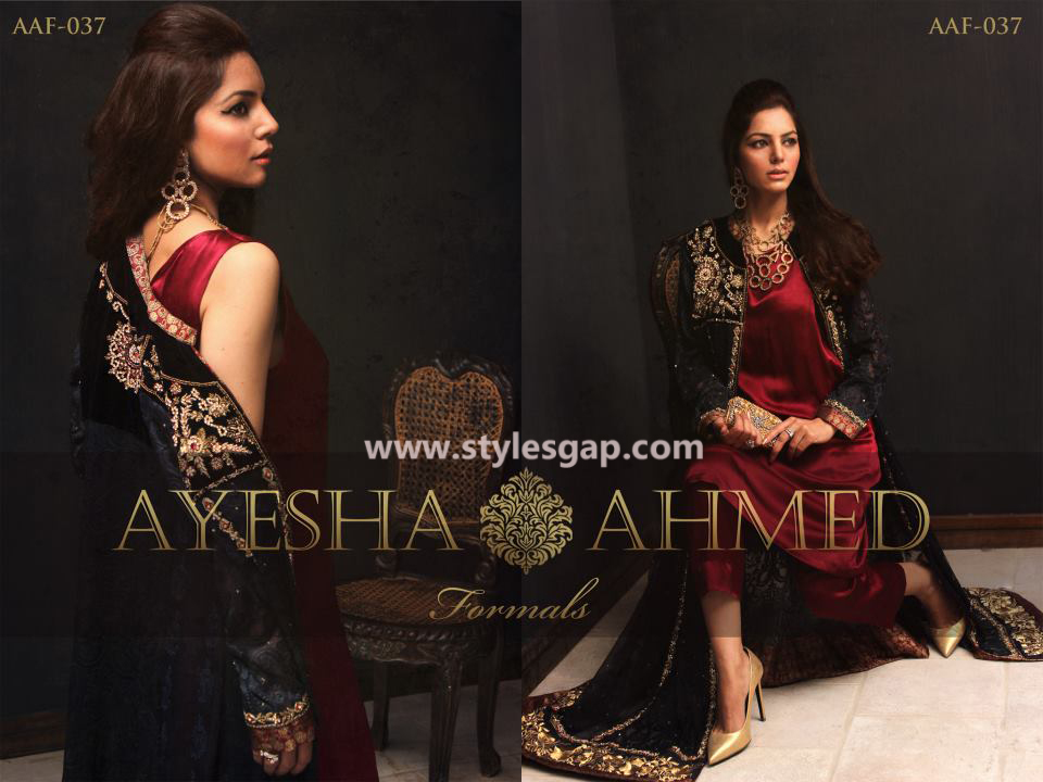 Ayesha Ahmed Formals Party Wear Dresses Designs 2016-2017 Collection (12)