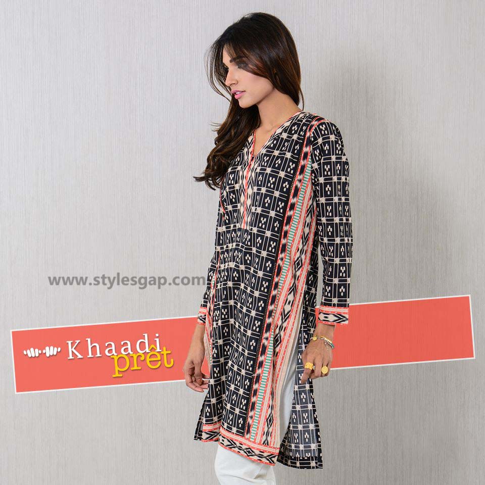 Khaadi Printed & Embroidered Tunics Designs Collection 2016-2017 (5)