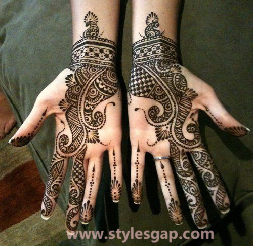 Latest Fancy & Stylish Mehndi Trends & Designs Collection 2016-2017 (2)