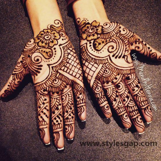 Latest Fancy & Stylish Mehndi Trends & Designs Collection 2016-2017 (22)