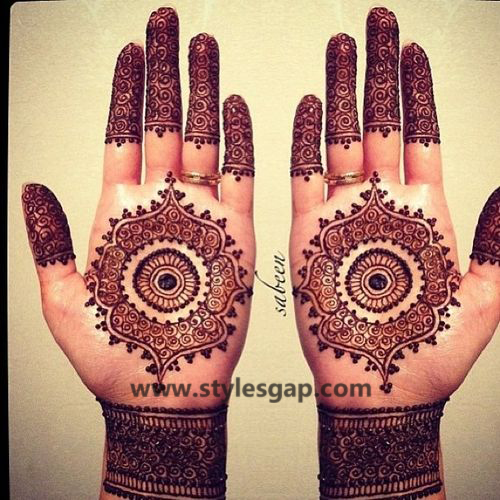 Latest Fancy & Stylish Mehndi Trends & Designs Collection 2016-2017 (38)