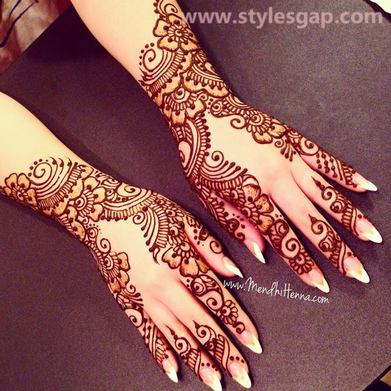 Latest Fancy & Stylish Mehndi Trends & Designs Collection 2016-2017 (4)