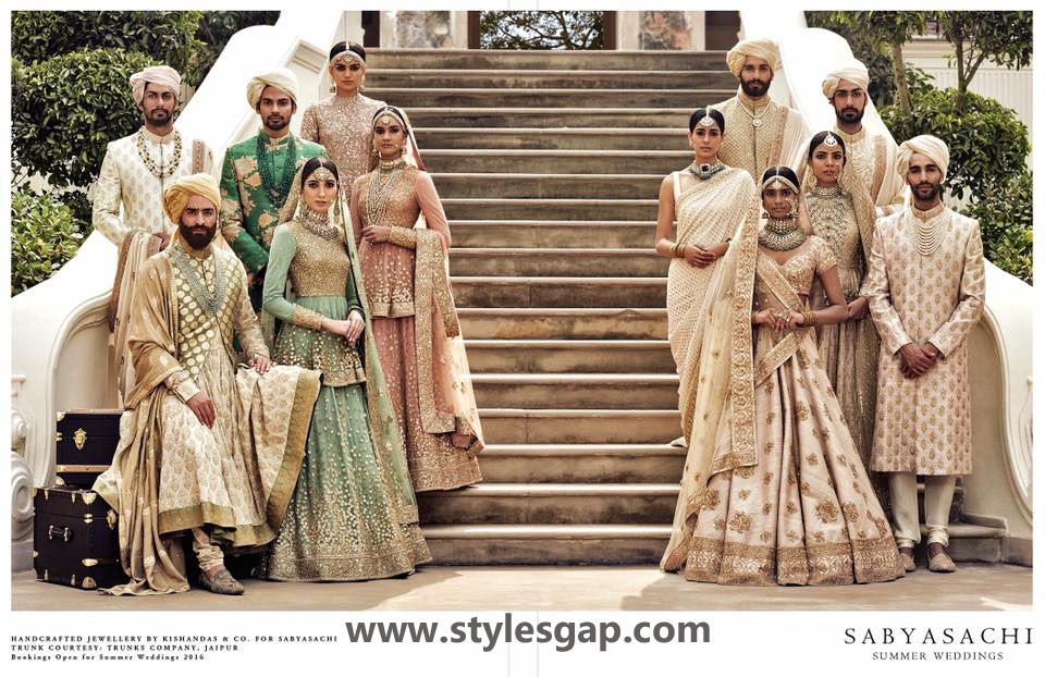 Sabyasachi Mukherjee Latest Wedding Dresses 2016-2017 Collection. Lehengas, Sarees (22)