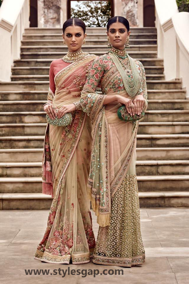 Sabyasachi Mukherjee Latest Wedding Dresses 2016-2017 Collection. Lehengas, Sarees (25)