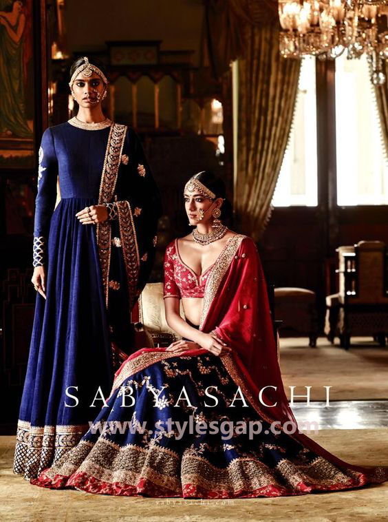 Sabyasachi Mukherjee Latest Wedding Dresses 2016-2017 Collection. Lehengas, Sarees (34)