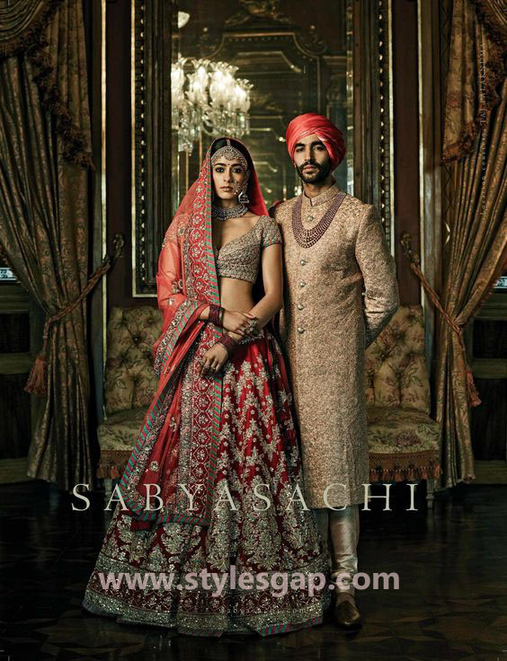 Sabyasachi Mukherjee Latest Wedding Dresses 2016-2017 Collection. Lehengas, Sarees (37)