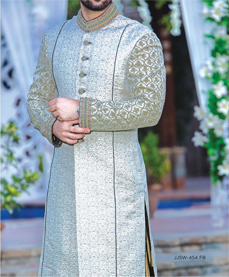 J. Latest Men Sherwanis Designs 2017-18 Groom Wedding Collection (13)