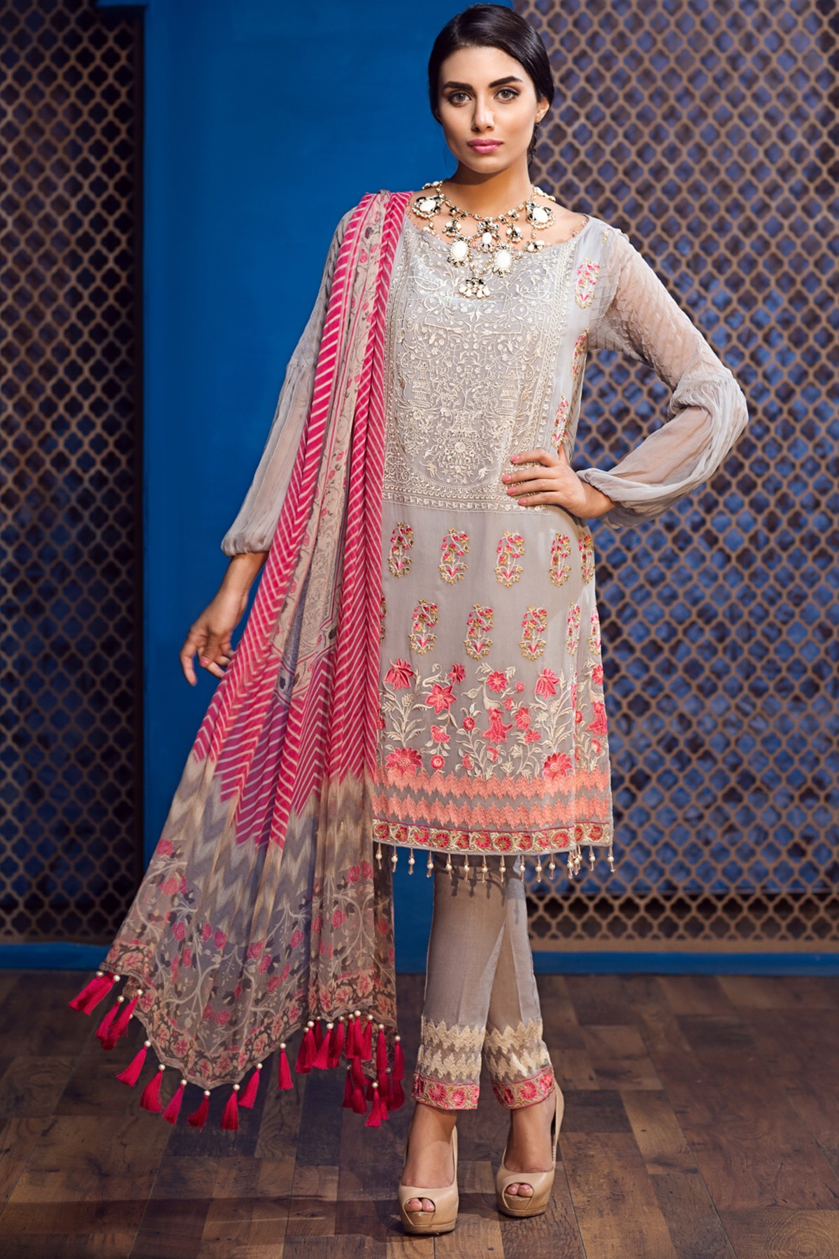 Khaadi Lawn Chiffon Eid Dresses Designs Collection 2017-2018 (19)