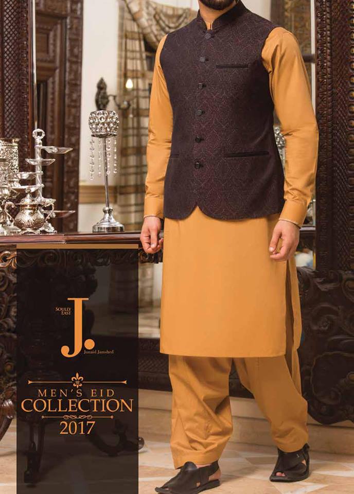 Latest J. Eid Kurta Shalwar Kameez Designs Collection 2017-2018 (27)