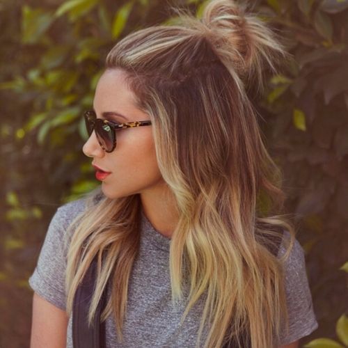 Latest Top Knot Hairstyles Trends & Styles- (13)