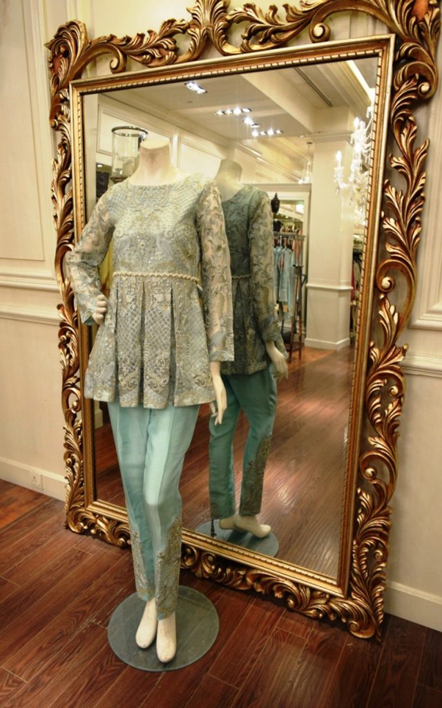 pakistani short frock with trouser