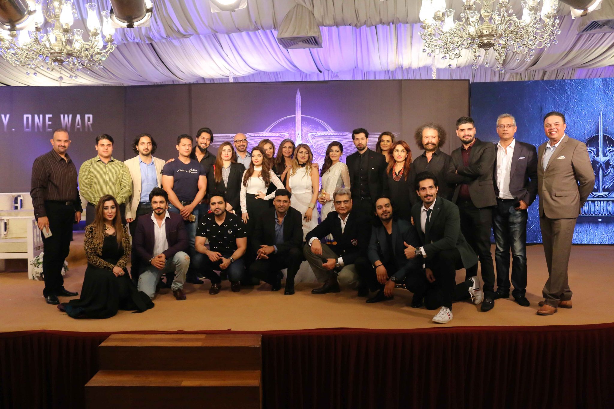 Cast and Crew of Team Yalghaar at Trailer Launch & Press Conference of Biggest Pakistani Movie Yalghaar