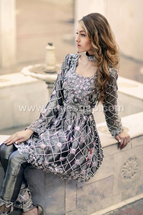 peplum style pakistani dresses