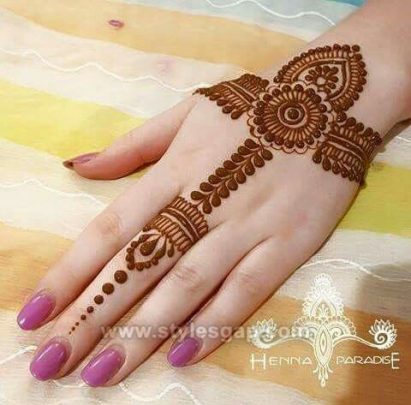 Beautiful Easy Finger Mehndi Designs 2018-2019 Styles