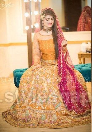 Latest Bridal Mehndi Dresses Wedding Collection 2019-2020