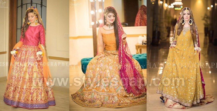 Latest Bridal Mehndi Dresses Wedding Collection 2019-2020