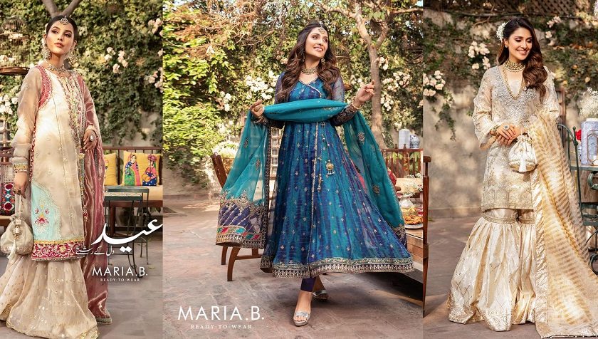 Maria B Eid Stitched Ready to Wear Formal Dresses Designs