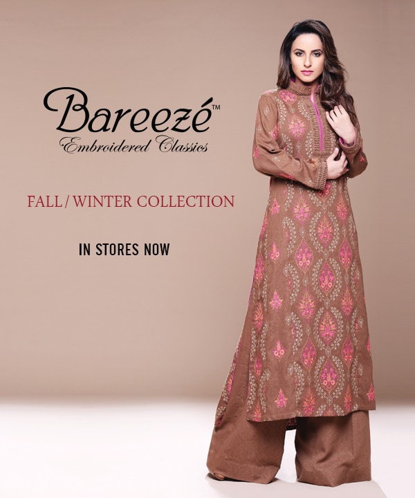 Latest Winter Fall Collection For Women By Bareeze