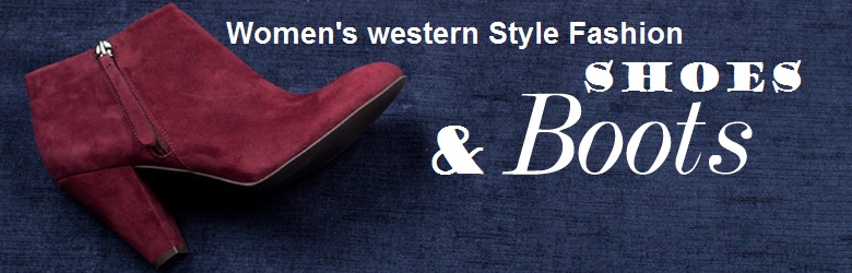 Latest women western style shoes nad boots