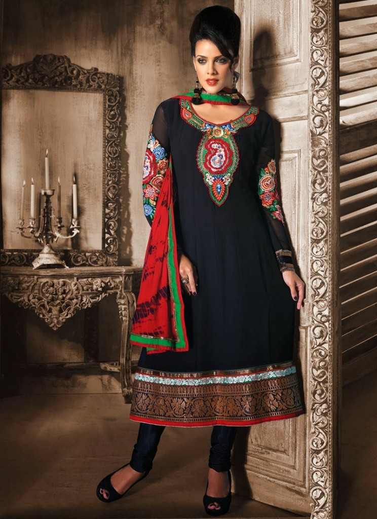 Fancy Indian Angrakha Frocks and Anarkali Suits Fashion For Girls