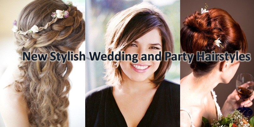 New Stylish and Modern party wear and weddings hairstyles and Looks for women 2014-2015