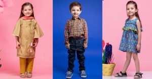 Latest Kids Eid Festival Dresses Alkaram Designs 2024 Boys/ Girls