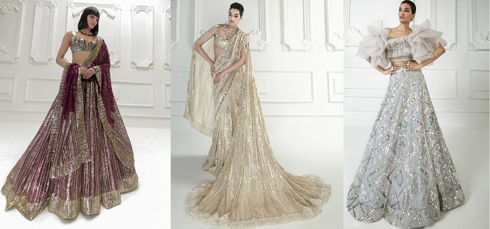Manish Malhotra Stylish Crop Tops Skirts & Lehengas Collection 2020