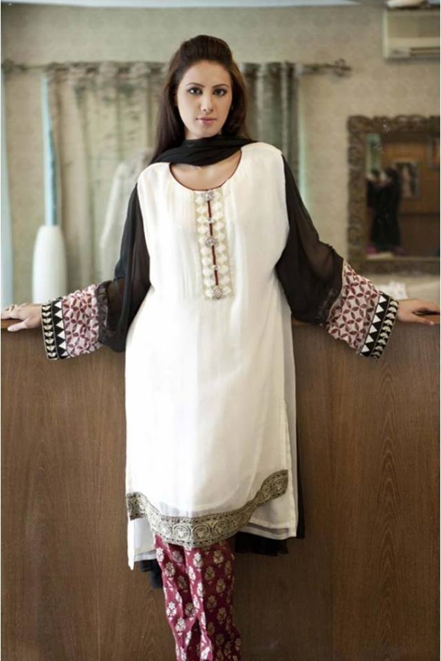 white dress designs pakistani 2018