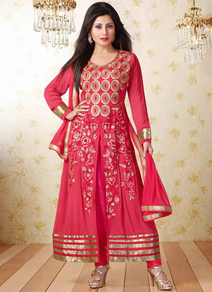 Latest Indian Kalidar Suits Best Salwar Kameez 2014-15 Collection for Women