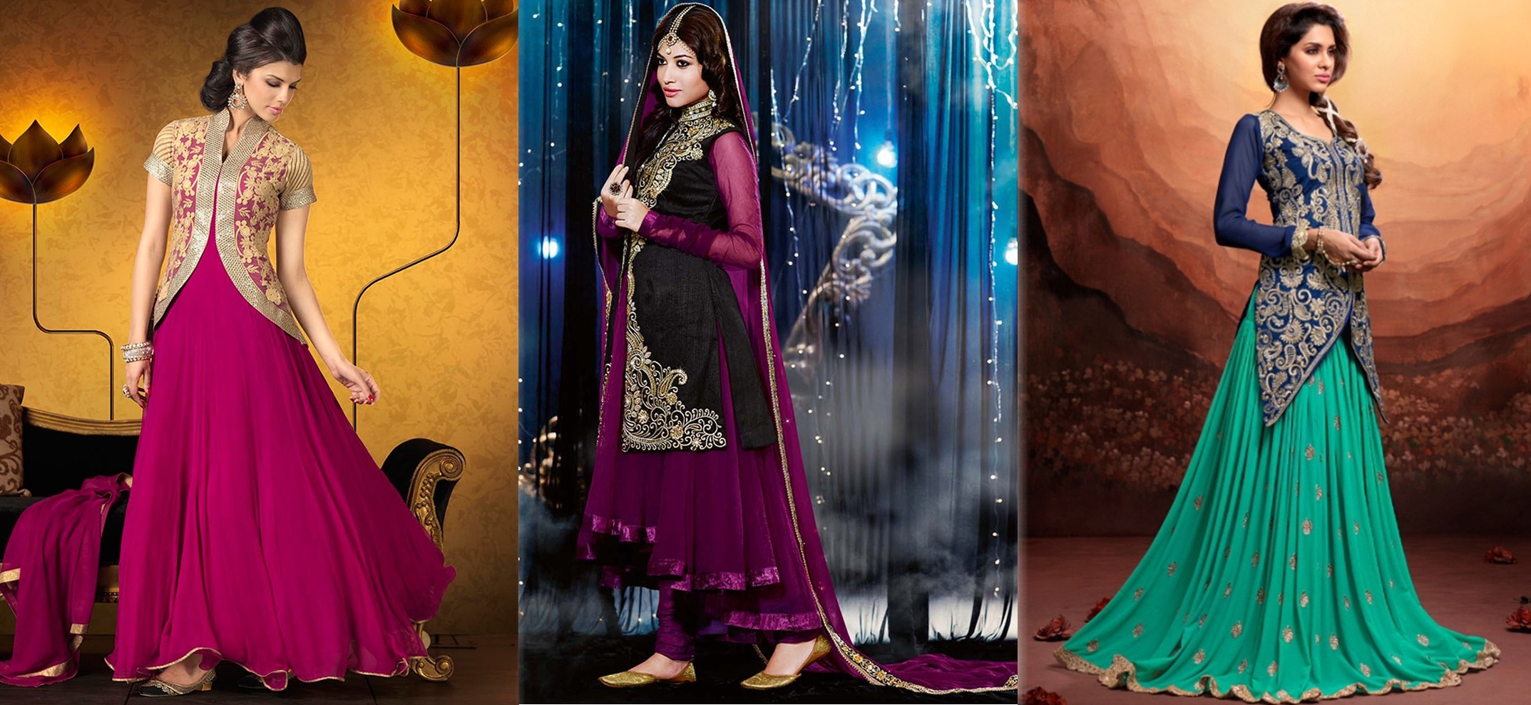 anarkali with short jacket